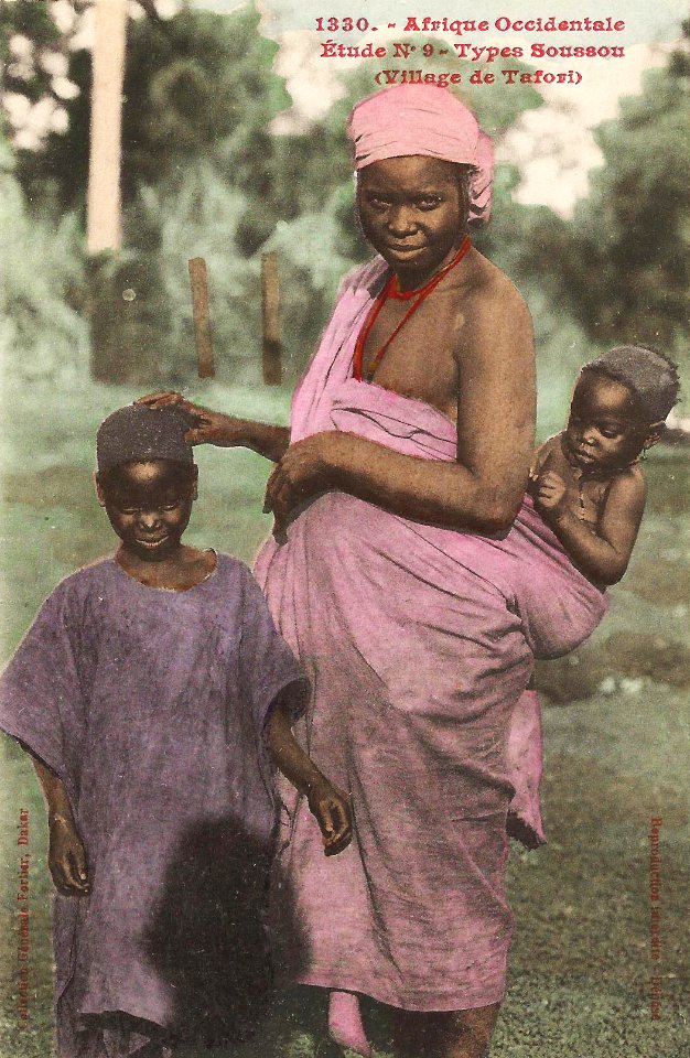 Types Soussou (village de Tafori)-Afrique Occidentale
