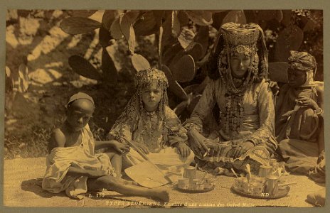 Types Algériens. Famille d'une femme des Ouled Naı̈ls - ND. LCCN2004666957