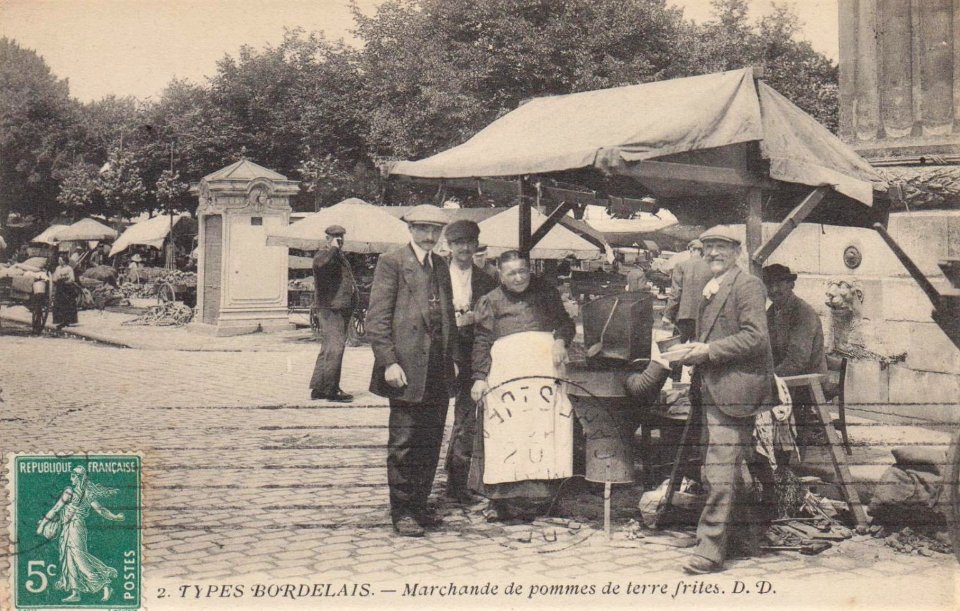 Types bordelais - Marchande de pomme de terre frites