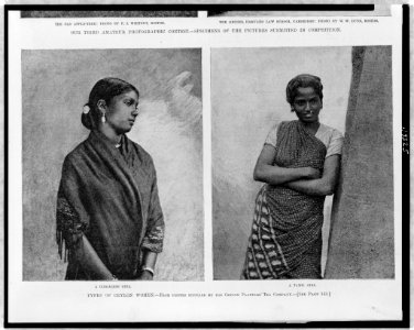 Types of Ceylon women - from photos supplied by the Ceylon Planters' Tea Company. LCCN97513277