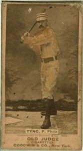 Tyng, Philadelphia Quakers, baseball card portrait LCCN2007686910