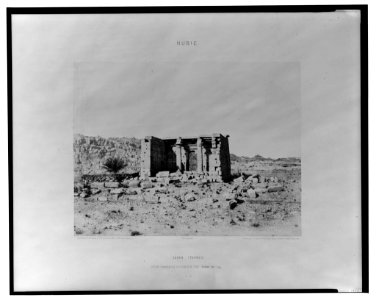 Tâfah (Taphis) - petit temple en ruines sur les bords du Nil - Félix Teynard. LCCN2001695356