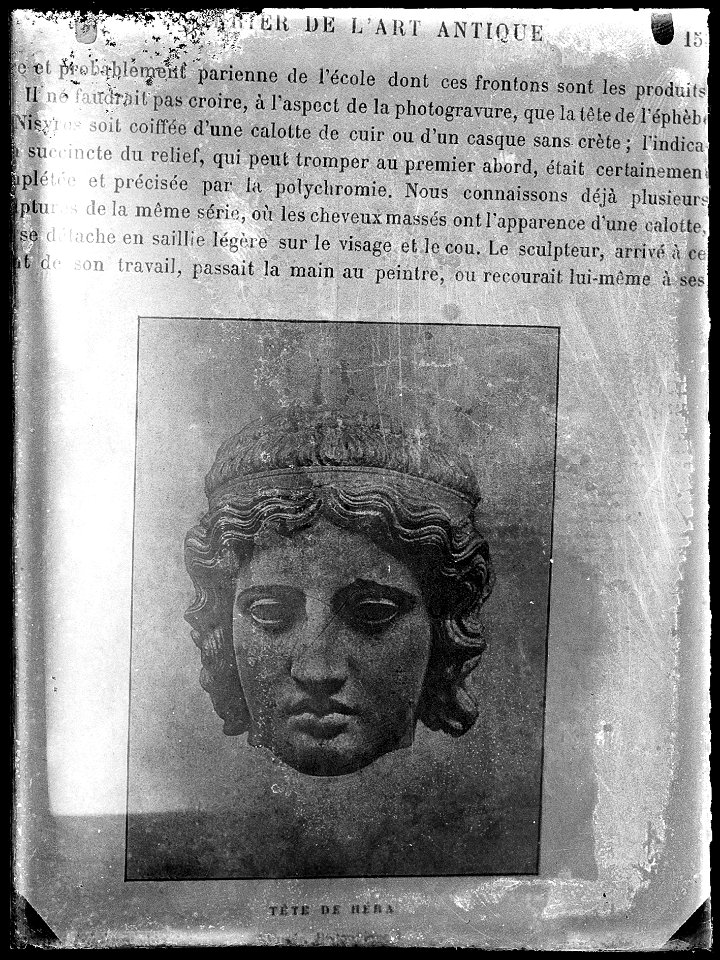 Tête de Héra. - Fonds Berthelé - 49Fi1536