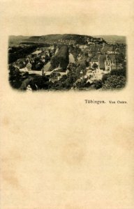 Tübingen von Osten (AK 108321 H Sting 1921)