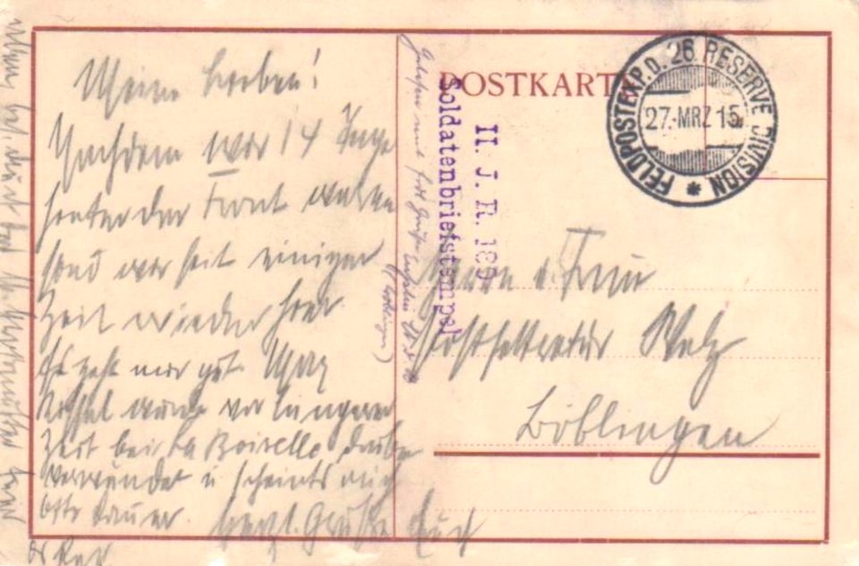 Tübinger Altstadt (Zeichn-AK Wandervogel e.V., Ortsgruppe Tübingen 1915) R