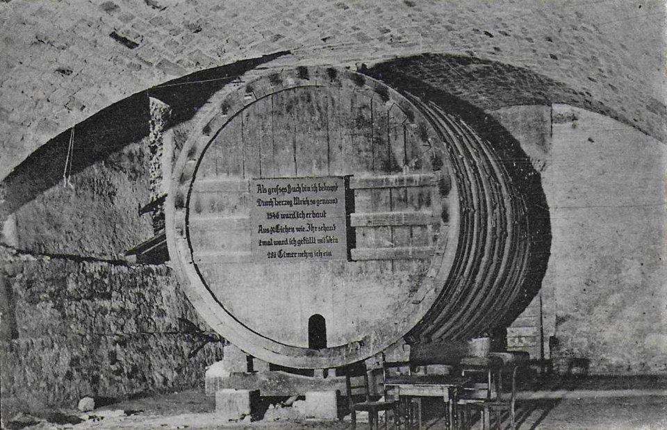 Tübinger Riesenfass (AK 10015 H Sting 1906)