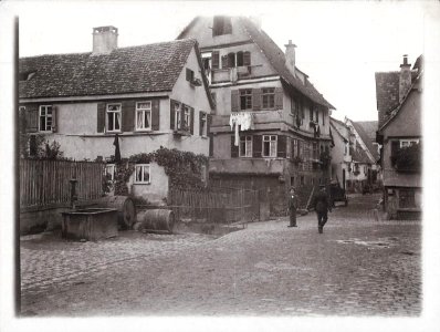 Tübingen. Untere Stadt Fotografie ca.1900
