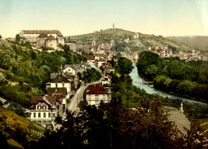 Tübingen mit Österberg u Neckarhalde vom Schlossberg (kol Fotografie)