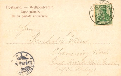 Tübingen von der Biesingerstraße (AK 25006 Trenkler L 1903) R