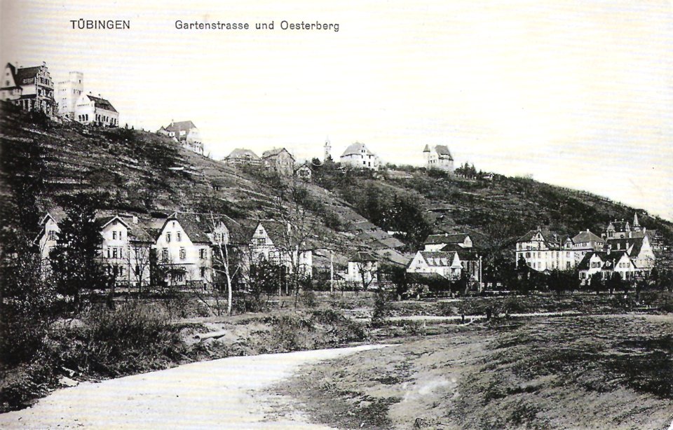 Tübingen. Gartenstraße und Österberg (AK H Sting um1915 TPk083)