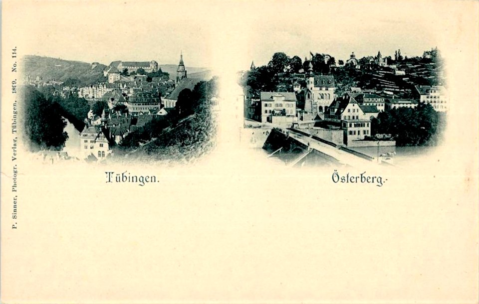 Tübingen und Österberg (AK 114 P Sinner 1899)