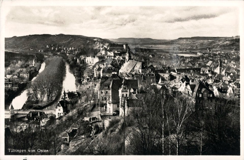 Tübingen von Osten (AK 651 F Schimpf)