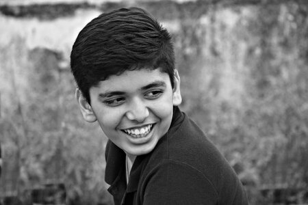 Adolescent juvenile smiling