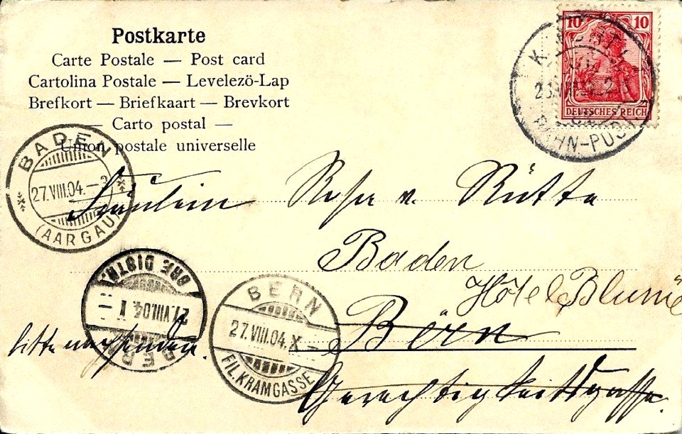 Tübingen von Westen (AK H Sting 1904) R