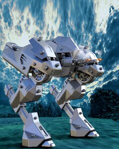 Science fiction fight futuristic