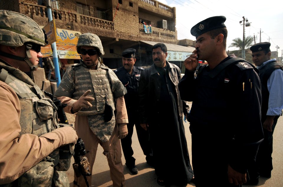 U.S. Air Force Walking Patrol in Baghdad DVIDS131626