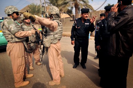 U.S. Air Force Walking Patrol in Baghdad DVIDS131611