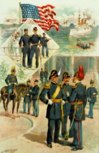 U.S. Army and Navy Uniforms during the Spanish-American War (17330687930)