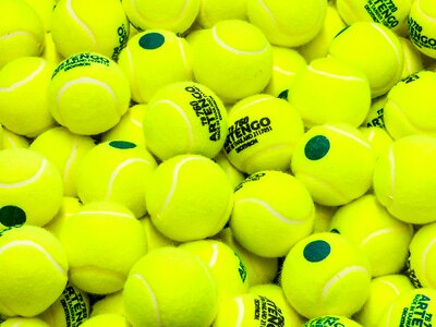 Tennis ball game yellow