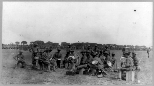 U.S. Army Punitive Expedition after Villa, Mexico- 21st Infantry band at field day LCCN2002718584