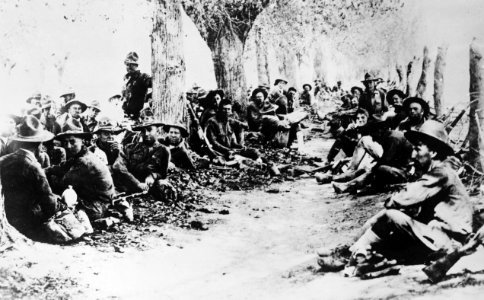 U.S. Army Expeditionary troops resting in Mexico, April 1, 1916 LCCN2009632213 (cropped)