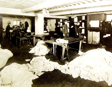 U.S. Army laundry facility, Base Hospital -30, Royat, Puy de Dome, France, 1919 (32648921866) photo