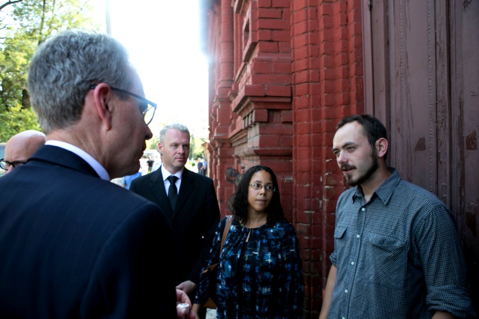 U.S. Ambassador to Ukraine Geoffrey Pyatt and U.S. Ambassador to the OSCE Daniel Baer Travel to Donetsk Oblast, July 30, 2015 (20177532921)