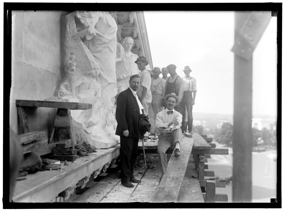 U.S. Capitol pediment, House of Representatives wing, Washington, D.C. LCCN2016866197