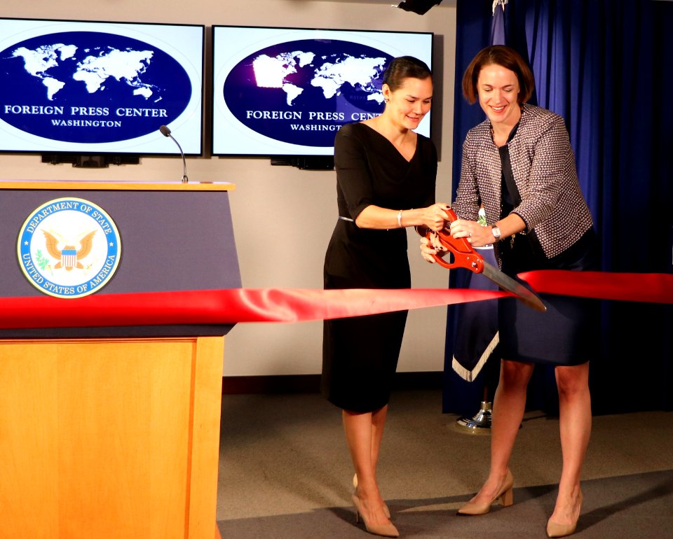 U.S. Assistant Secretary of State Michelle Giuda re-opening the US State Department's Foreign Press Center in Washington, DC