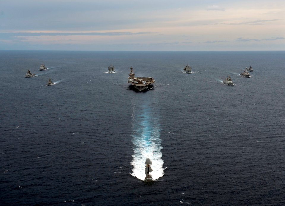 U.S. and Indian navy ships participate in Exercise Malabar 2012. (1)