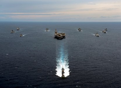 U.S. and Indian navy ships participate in Exercise Malabar 2012. (1)