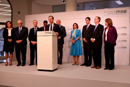 U.S. Congressional Delegation gives Press Conference at Munich Security Conference 2020 (49557210151)