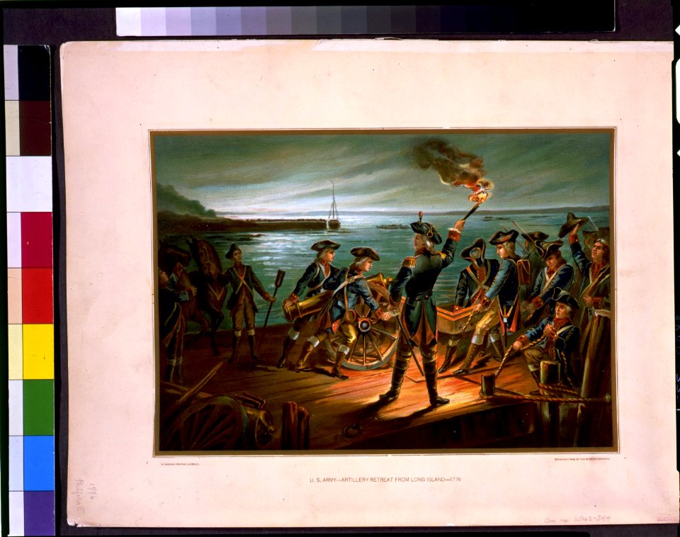 U.S. Army-Artillery retreat from Long Island-1776 LCCN95507855