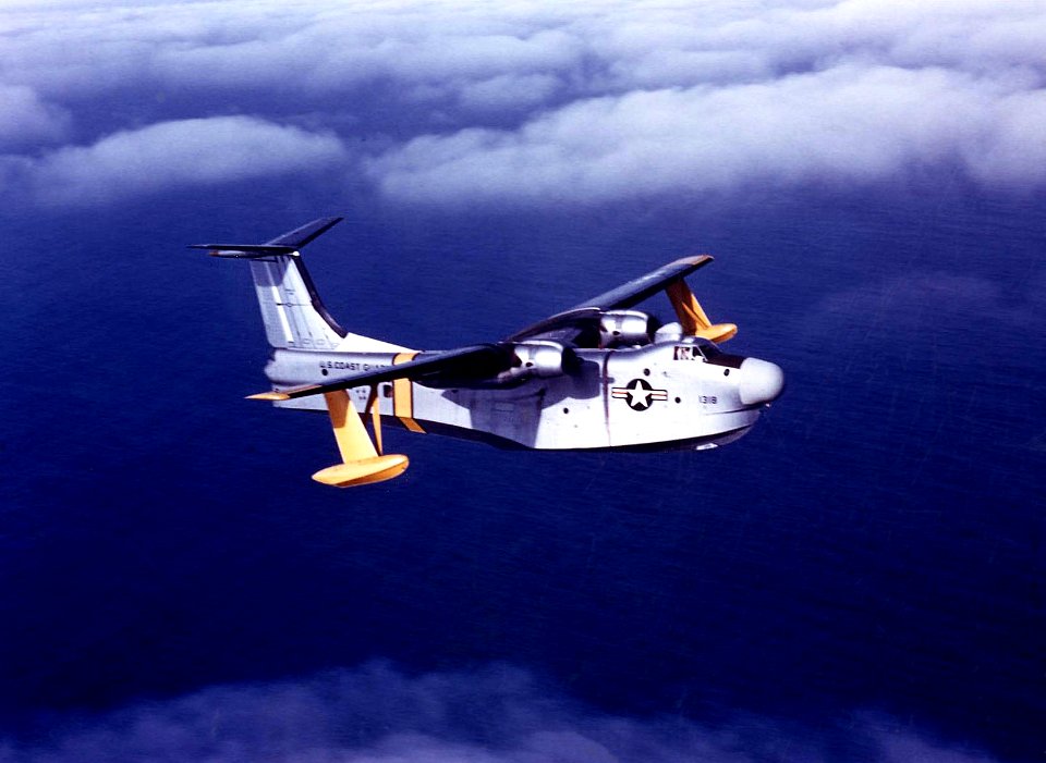 U.S. Coast Guard Martin P5M-2G Marlin in flight on 28 January 1958 (NNAM.2001.261.012)