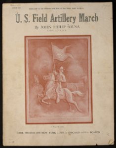 U.S. Artillery March Sheet Music Cover