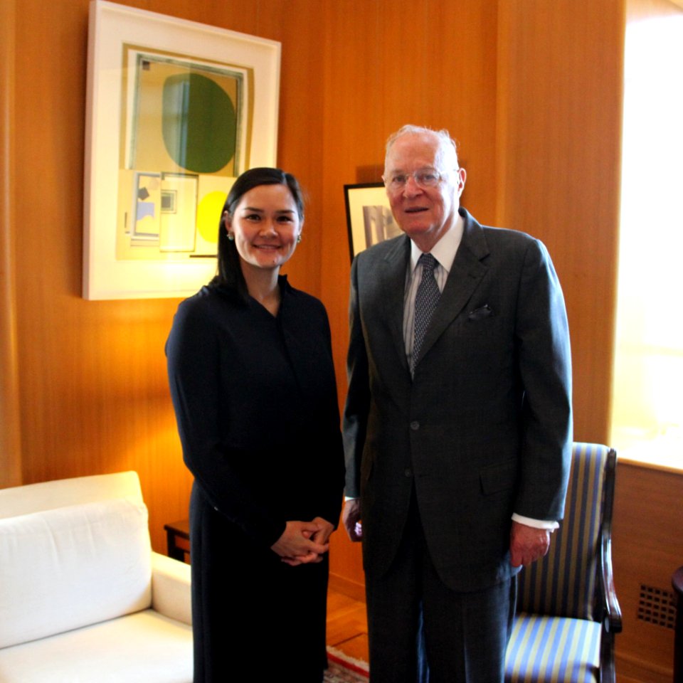 U.S. Assistant Secretary of State Michelle Giuda with Supreme Court Justice Anthony Kennedy
