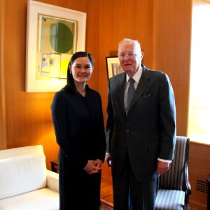 U.S. Assistant Secretary of State Michelle Giuda with Supreme Court Justice Anthony Kennedy