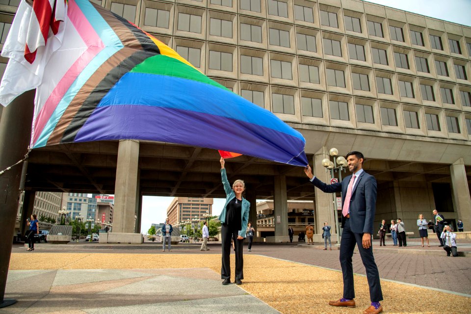 U.S. Department of Energy Secretary J. Granholm at the PRIDE Month LGBTQ+ Flag Raising on June 1, 2021 - DSP 7050