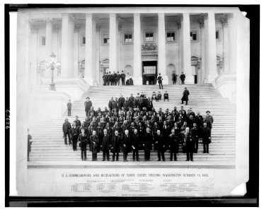 U.S. commissioners and delegations of Sioux chiefs visiting Washington, October 13, 1888 LCCN93514650