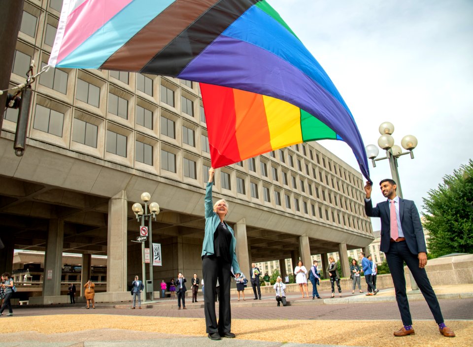 U.S. Department of Energy Secretary J. Granholm at the PRIDE Month LGBTQ+ Flag Raising on June 1, 2021 - DSP 7059