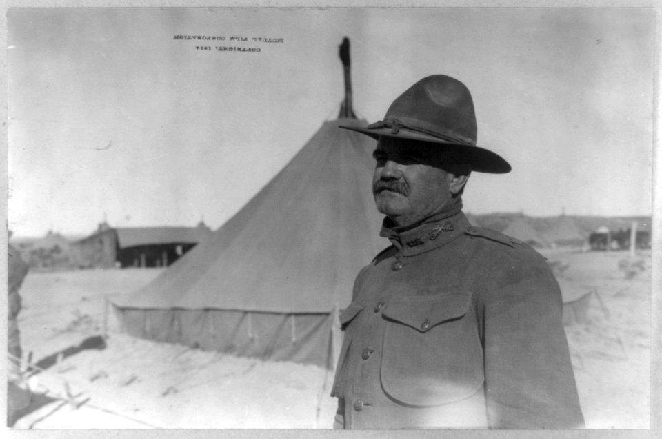 U.S. Army tent camp in Mexico, 1914- U.S. 15th Cavalry officer; head and shoulders LCCN2003655561