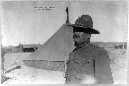 U.S. Army tent camp in Mexico, 1914- U.S. 15th Cavalry officer; head and shoulders LCCN2003655561