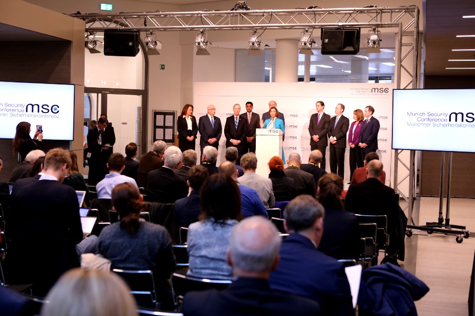 U.S. Congressional Delegation gives Press Conference at Munich Security Conference 2020 (49557209206)