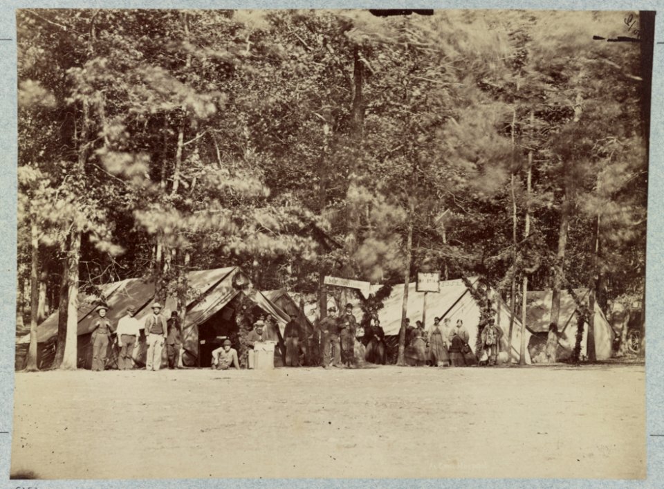 U.S. Cristian (i.e. Christian) Commission at Gettysburg General Hospital, August, 1863 LCCN2012650193