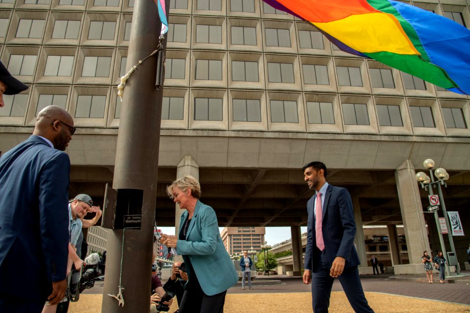 U.S. Department of Energy Secretary J. Granholm at the PRIDE Month LGBTQ+ Flag Raising on June 1, 2021 - DSP 7095