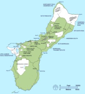 U.S. Department of Defense lands on Guam, 2010 (cropped)