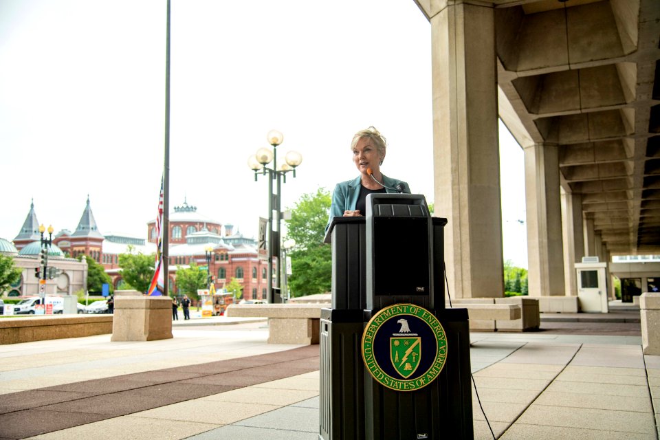 U.S. Department of Energy Secretary J. Granholm at the PRIDE Month LGBTQ+ Flag Raising on June 1, 2021 - DSP 6963