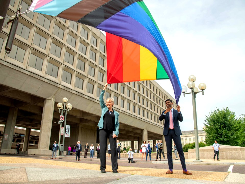 U.S. Department of Energy Secretary J. Granholm at the PRIDE Month LGBTQ+ Flag Raising on June 1, 2021 - DSP 7072