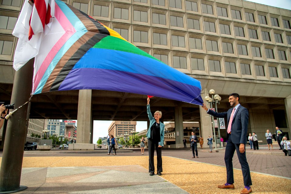 U.S. Department of Energy Secretary J. Granholm at the PRIDE Month LGBTQ+ Flag Raising on June 1, 2021 - DSP 7042