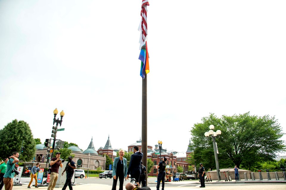 U.S. Department of Energy Secretary J. Granholm at the PRIDE Month LGBTQ+ Flag Raising on June 1, 2021 - DSP 7124
